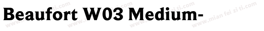 Beaufort W03 Medium字体转换